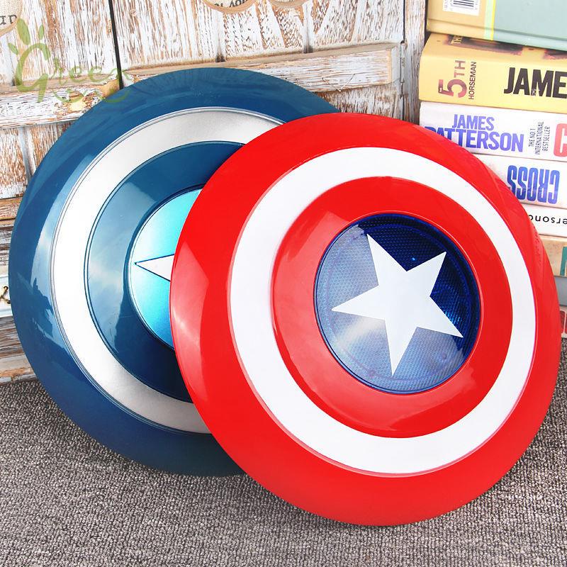 GreenGreenĐồ chơi trẻ em Captain America Khiên Cậu bé Phát sáng Người Sắt nhện máy Biến hình Vũ khí Prop