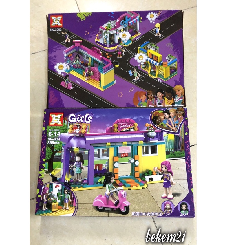 Lego Con Gái Friends Lắp Ghép Lego Bé Gái: Cửa hàng quần áo 365 mảnh ghép đồ chơi xếp hình