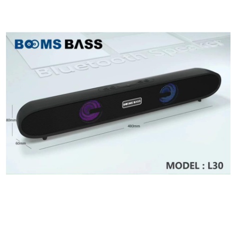 Loa Bluetooth BoomBass L30 Tích Hợp USB Thẻ Nhớ TF FM AUX Đèn Led Bass Trầm Mạnh, Speaker Không Dây Di Động T&amp;T