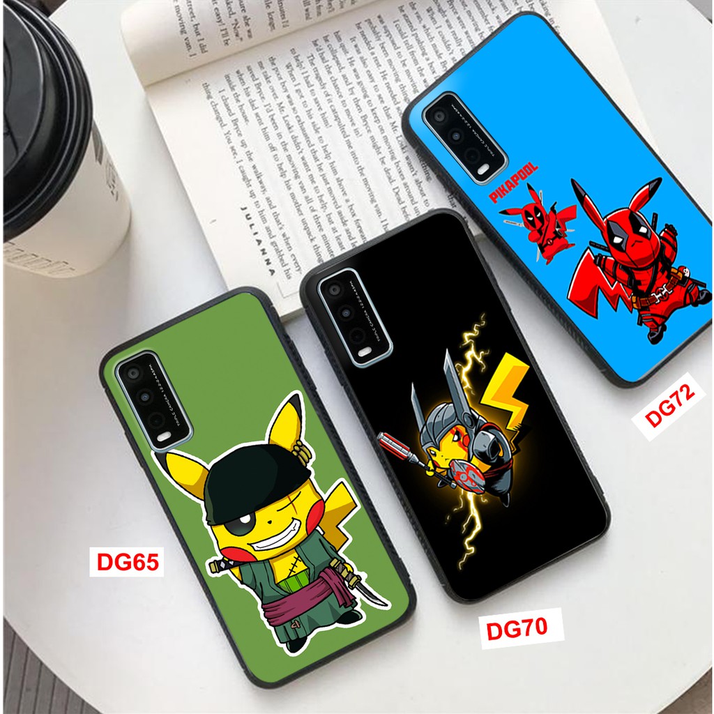 Ốp Lưng Vivo Y20 - Y20s - Y12s In Hình Siêu Anh Hùng Pikachu Siêu Ngầu - Cute