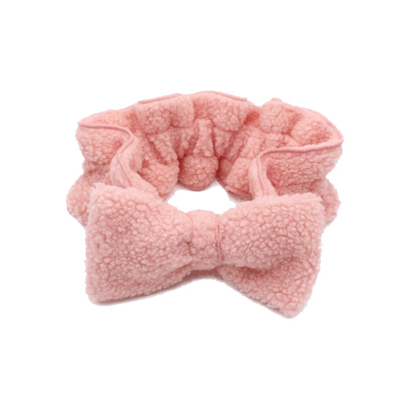 Cute Big Bow Plush Washing Face Hair Band Makeup Hair Band Headband