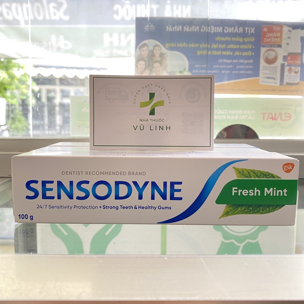 Kem đánh răng giảm ê buốt Sensodyne Repair Protect & Fresh Mint & Cool Gel & Rapid Action & Gentle Whitening
