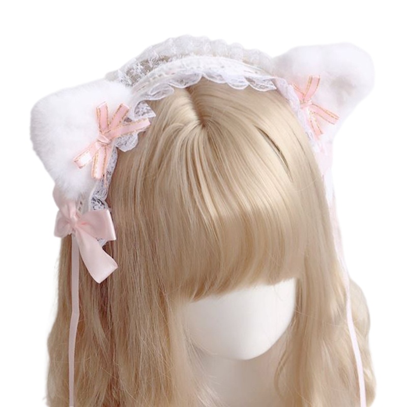 Băng Đô Nơ Tai Mèo Dễ Thương Phong Cách Lolita