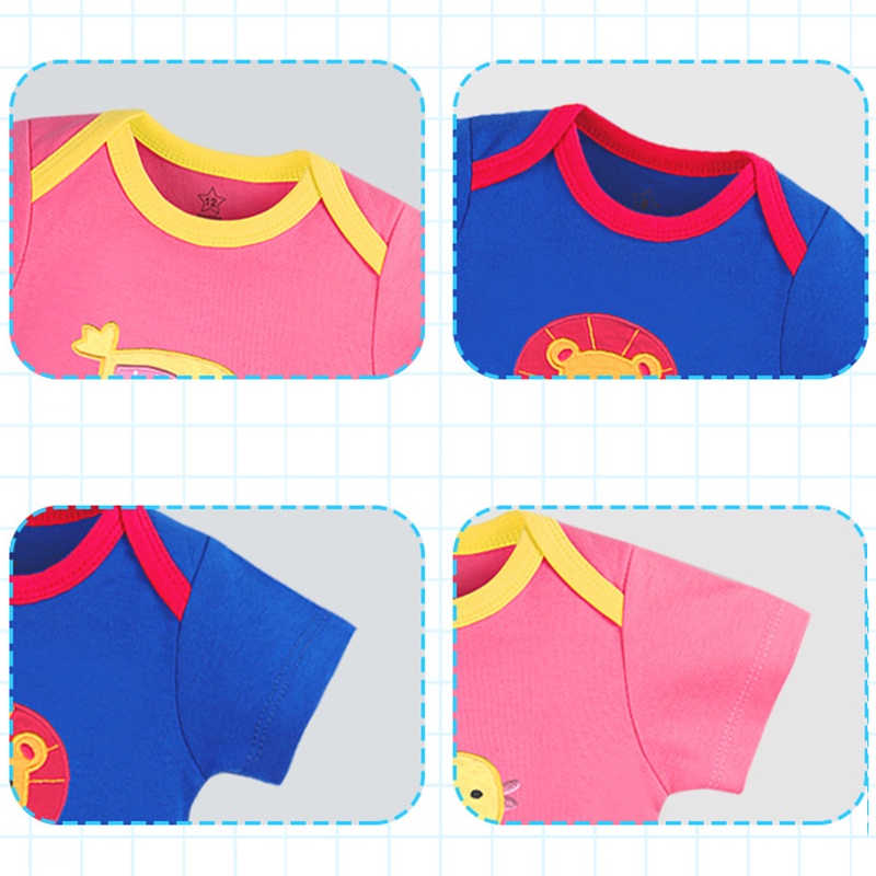 Set 5 Bộ Đồ Liền Thân Xinh Xắn Đáng Yêu Dành Cho Bé Sơ Sinh akku