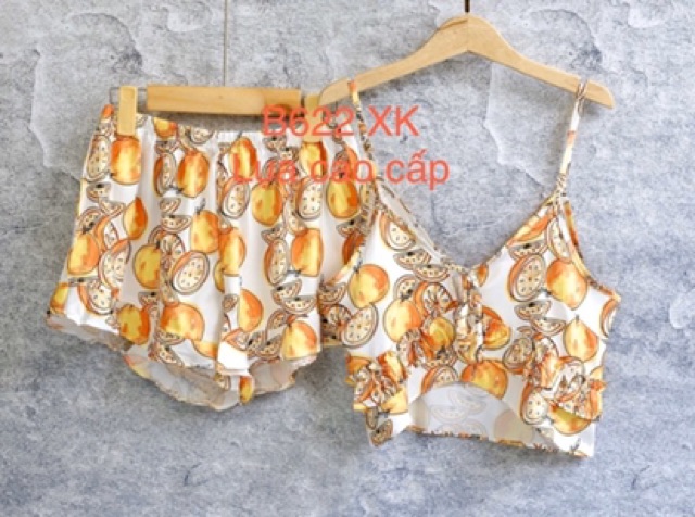 BỘ LỤA 2 DÂY HOẠ TIẾT CAO CẤP