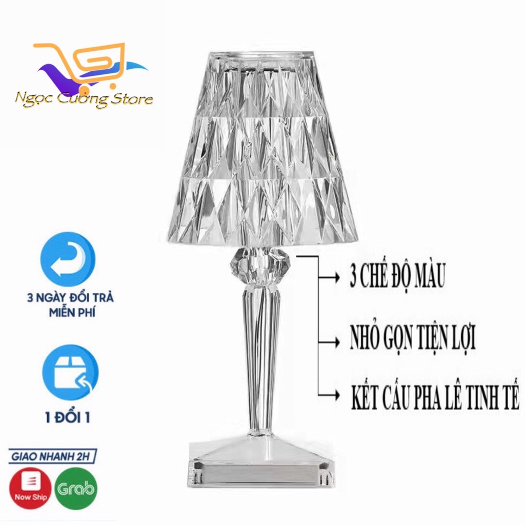 Đèn ngủ để bàn 𝑪𝑨𝑶 𝑪𝑨̂́𝑷 3 𝑪𝑯𝑬̂́ Đ𝑶̣̂ 𝑴𝑨̀𝑼,  đèn led trang trí , decor phòng phong cách châu âu ,kiểu dáng lãng mạn