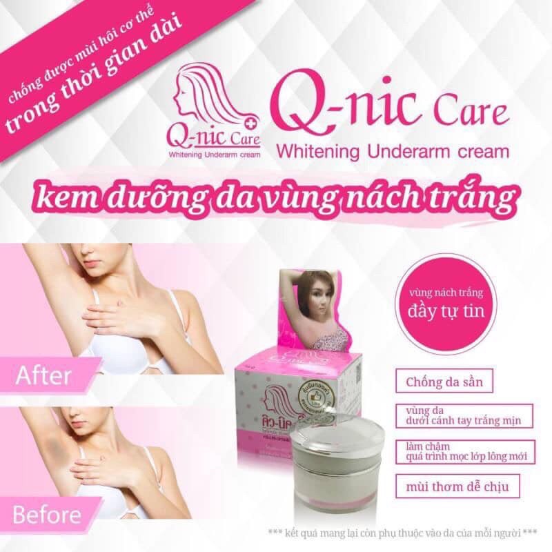 (Hũ lớn 20gr) Kem Chống Thâm Vùng Da Dưới Cánh Tay Q Nic Care Thái Lan