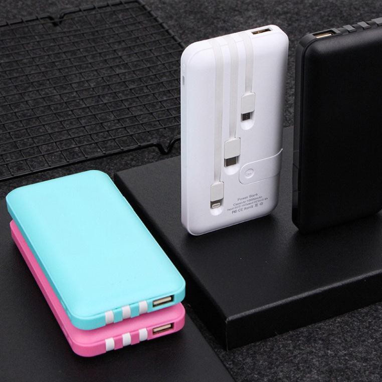 [CHÍNH HÃNG] Sạc Dự Phòng 10000mAh Có 3 Cổng Type C, Lightning, Micro USB Tiện Lợi (có ảnh thật)