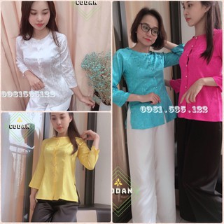 Áo Bà Ba Đi chùa - Bộ Lụa Gấm, Hàng Cao Cấp Chất Giá Rẻ Tận Gốc