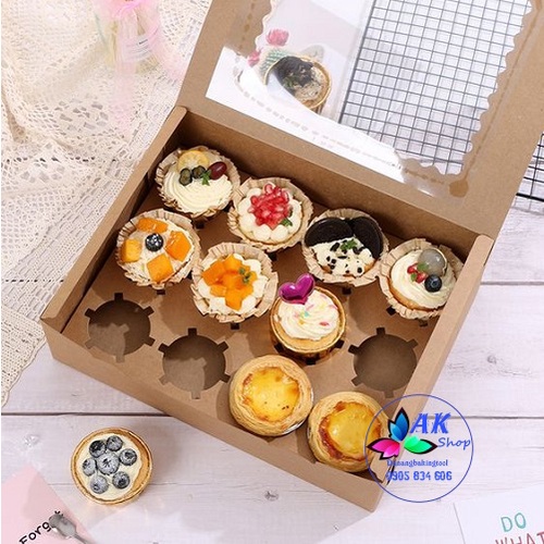 SET 5 HỘP CUPCAKE GIẤY 12 BÁNH