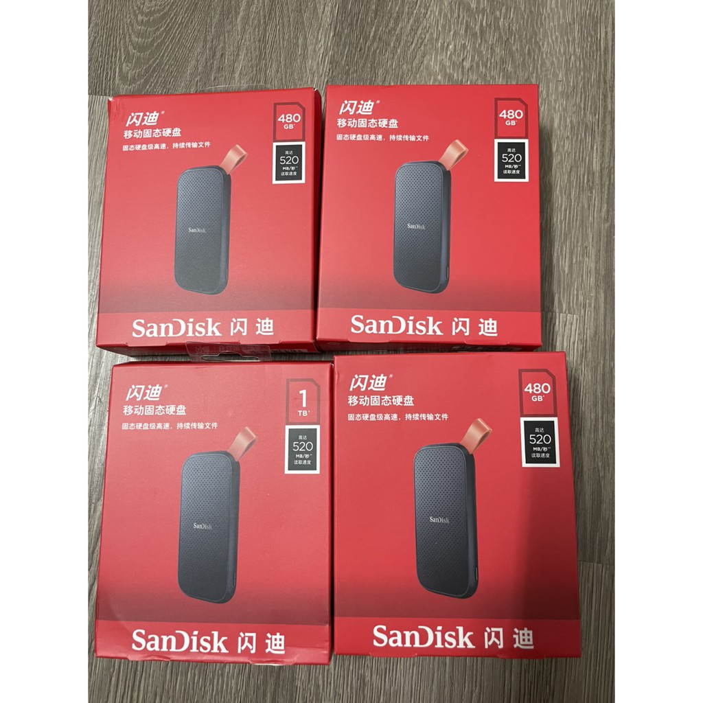 Ổ cứng di động SSD Sandisk Portable E30 (SDSSDE30-480G-G25) - 480GB (520MB/s) - (SDSSDE30-1T00-G25) - 1TB (520MB/s)