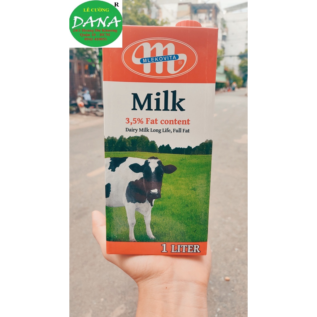 Sữa tươi Ba Lan MLEKOVITA - Không Đường 1L thumbnail