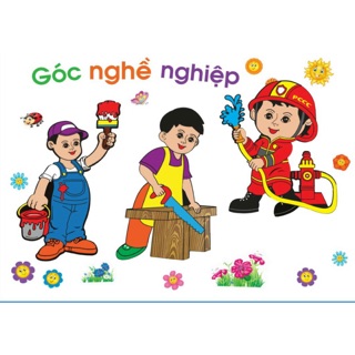 Combo 2 bộ tranh góc mầm non