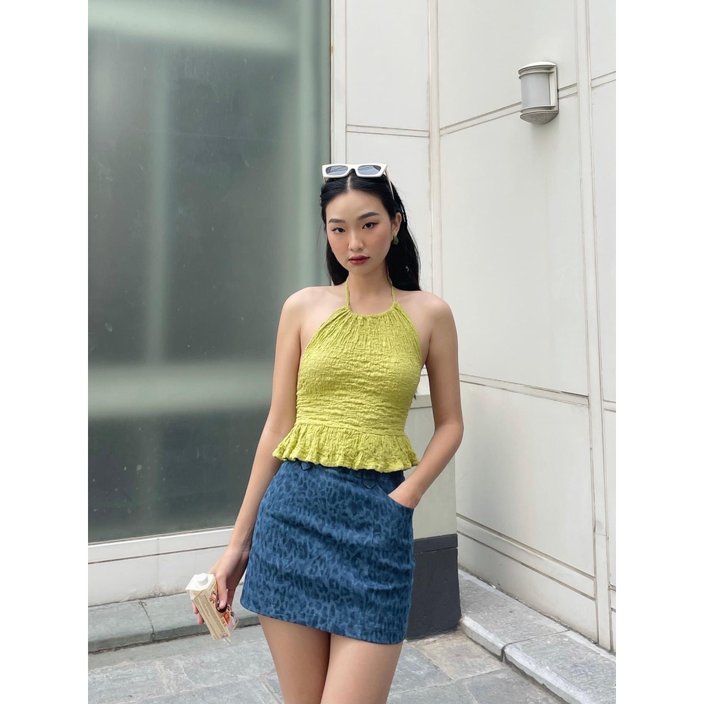 ÁO YẾM CHẤT LIỆU DÀU DẶN BA MÀU XINH XẮN CHO NGÀY HÈ - LONI CROPTOP