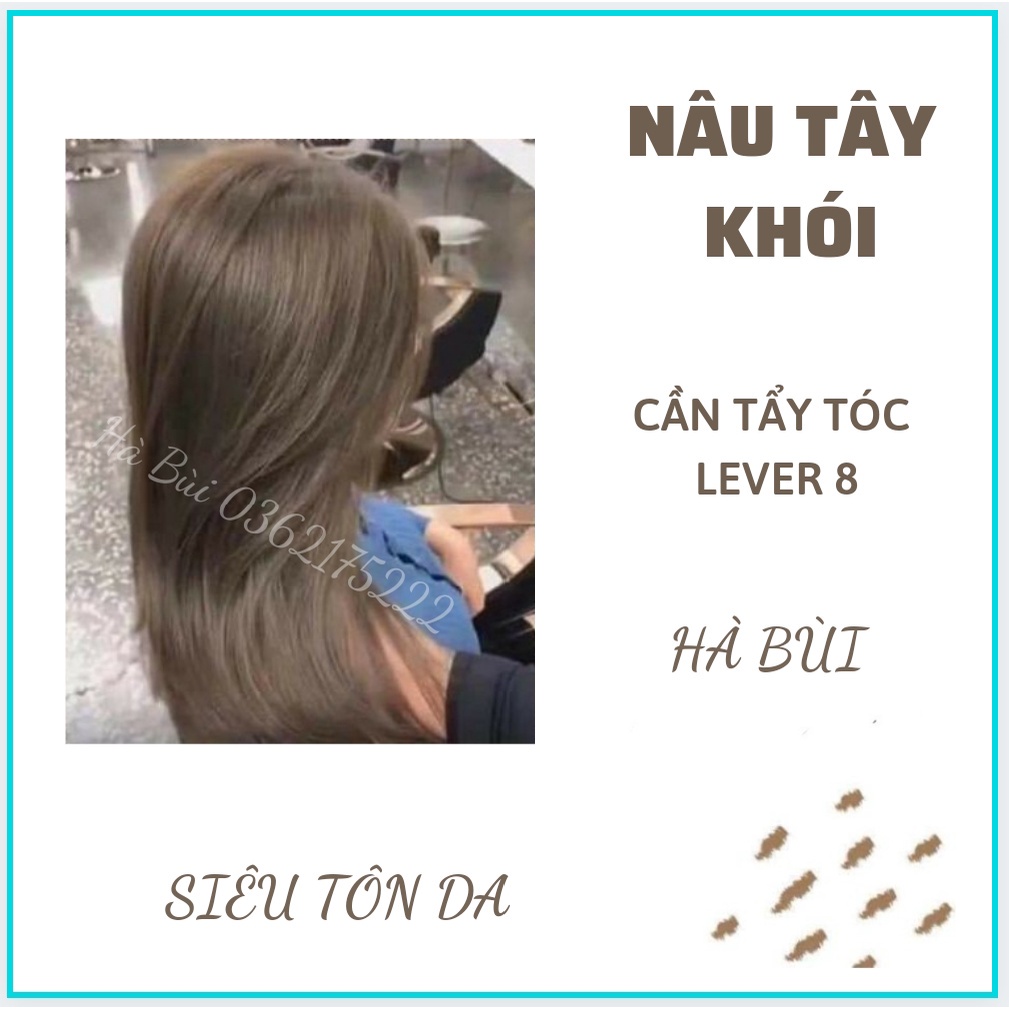 Thuốc Nhuộm Tóc Nâu Tây Khói _ Nâu Vàng Khói Tặng Oxy Trợ Nhuộm, Cần Phải Tẩy Tóc.