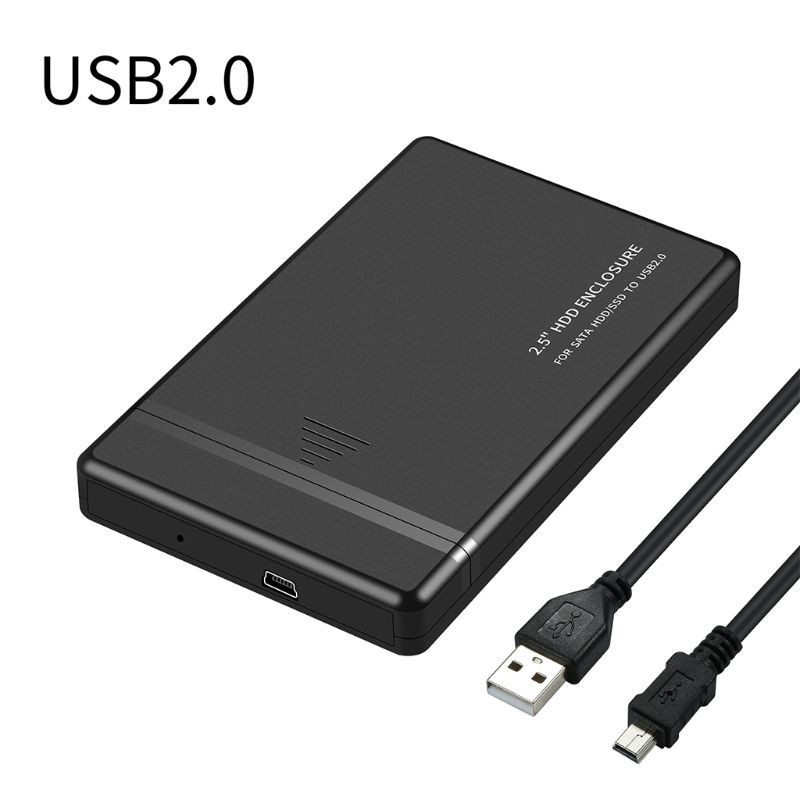 Hộp Đựng Ổ Cứng Ngoài Hdd 2.5 Inch Usb 2.0 / 3.0 / 3.1 Màu Đen Cho Máy Tính / Notebook | BigBuy360 - bigbuy360.vn