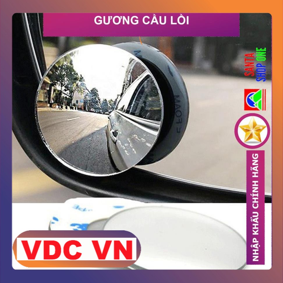 [GÓC SIÊU RỘNG] Gương Cầu Lồi Xe Ô tô - Gương Góc Rộng - Chống Điểm Mù, Hạn Chế Va Chạm, An Toàn Cho Lái Xe - BAOBAO