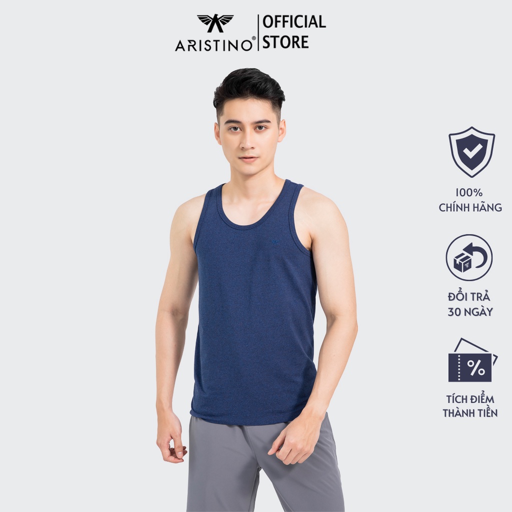 Áo ba lỗ, tank top nam ARISTINO thiết kế cơ bản, khỏe khoắn, chất cotton cao cấp, thoải mái - ATTR06