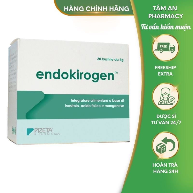 Bổ Trứng Endokirogen - Tăng Khả Năng Thụ Thai, Buồng Trứng Đa Nang, Cân Bằng Nội Tiết Tố Nữ - Nhà Thuốc Tâm An
