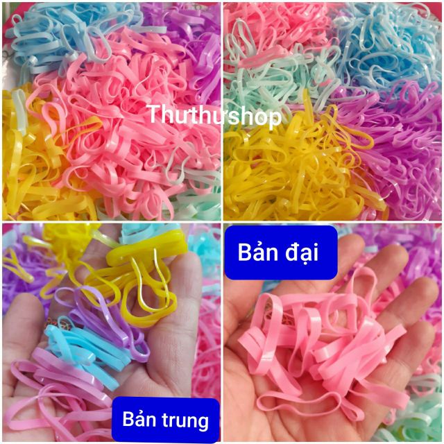 Túi Zip 100g thun cột tóc Thái (bản to/bản trung)