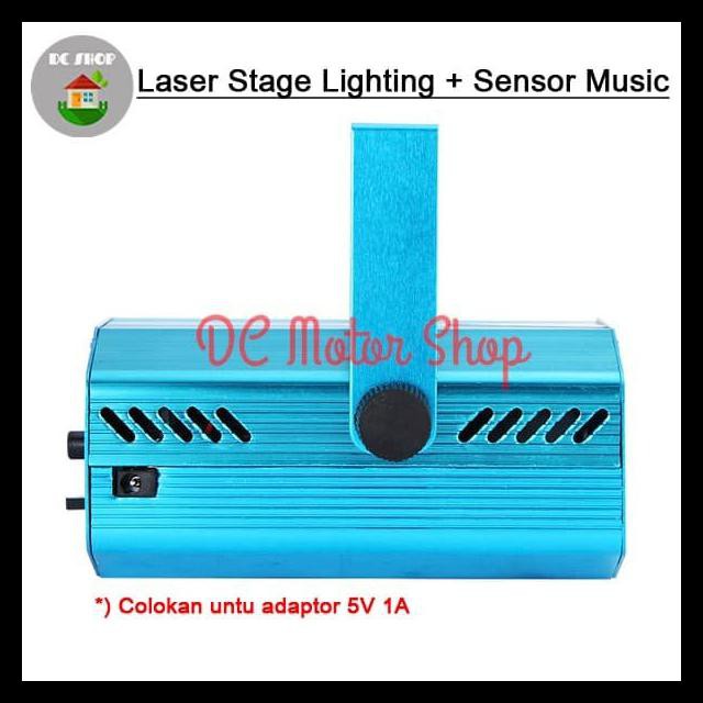 Đèn Led Laser Mini Cảm Biến Ánh Sáng Cho Sân Khấu