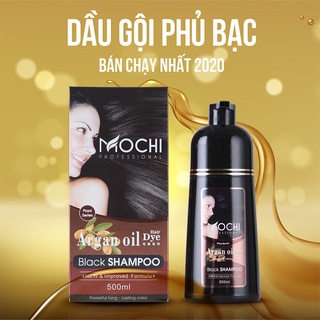Dầu Gội Phủ Bạc Mochi Nhật Bản Đen Tóc Phủ Bạc (Chai 500ml) - Bí Quyết Từ Nhật Bản