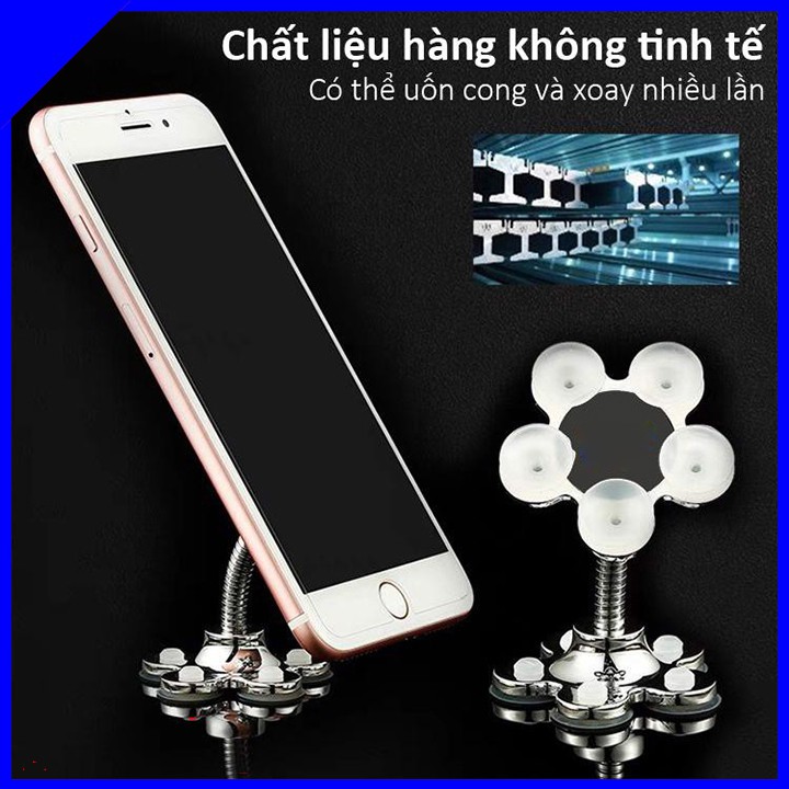 Giá Đỡ Điện Thoại Hút Chân Không Xoay 360 Độ Siêu Chắc Chắn - Thiết Kế Mẫu Hình Hoa Mai Sang Trọng Educase