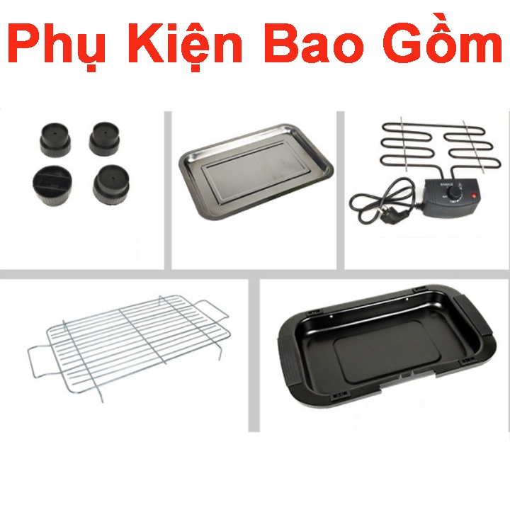 Bếp nướng điện ELECTRIC BARBECUE GRILL, Bếp nướng không khói tốc độ nướng nhanh, tiết kiệm điện năng