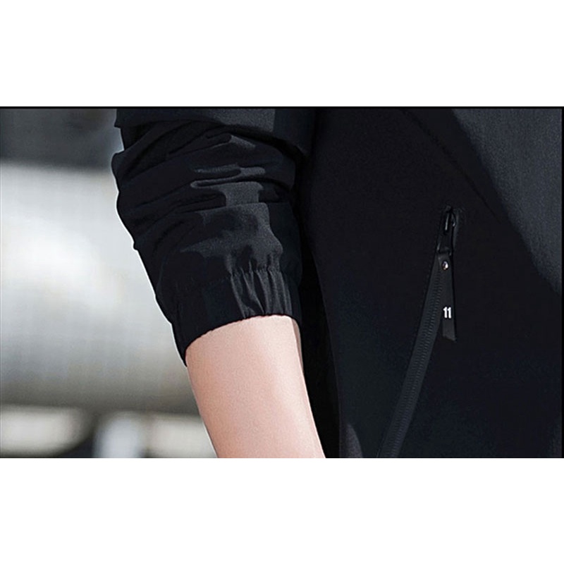 Áo Khoác Có Mũ Trùm Vải Mỏng Màu Trơn Giản Dị Thời Trang Dành Cho Nam