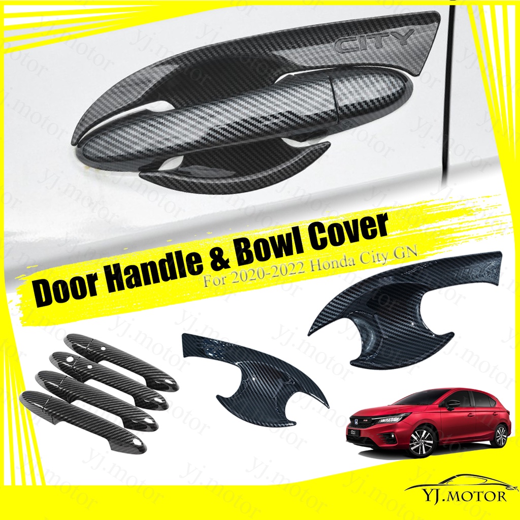 Miếng Dán Bảo Vệ Tay Nắm Cửa Xe Hơi honda city gn 2020-2023 Bằng Sợi carbon