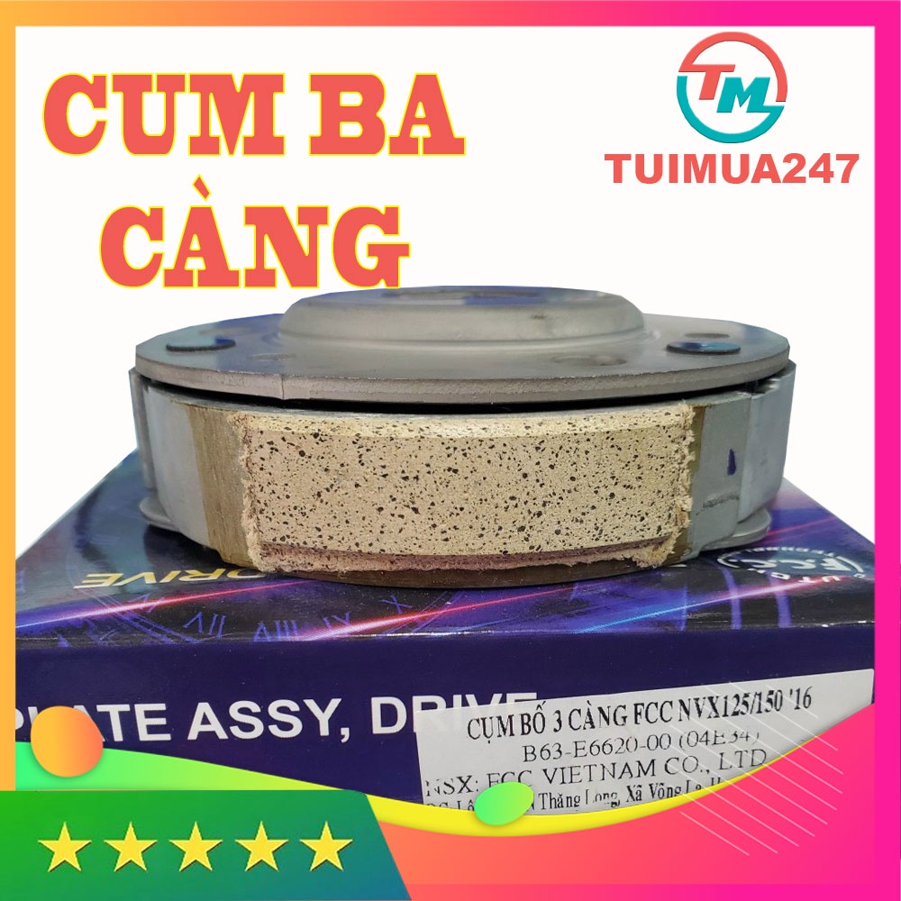 CỤM BỐ BA CÀNG FCC NỒI SAU YAMAHA NVX 125/155