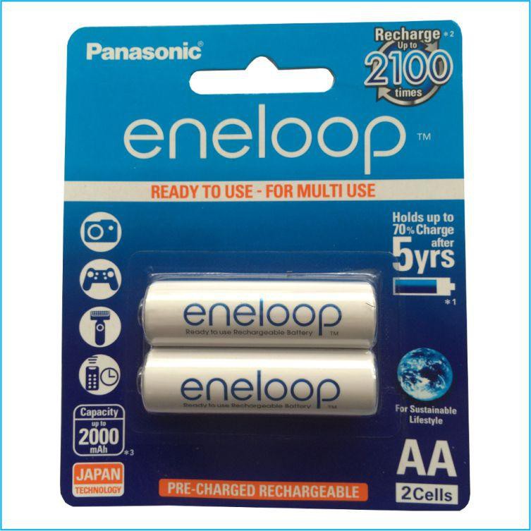 Bộ 2 pin sạc AA Panasonic Eneloop 2000mAh