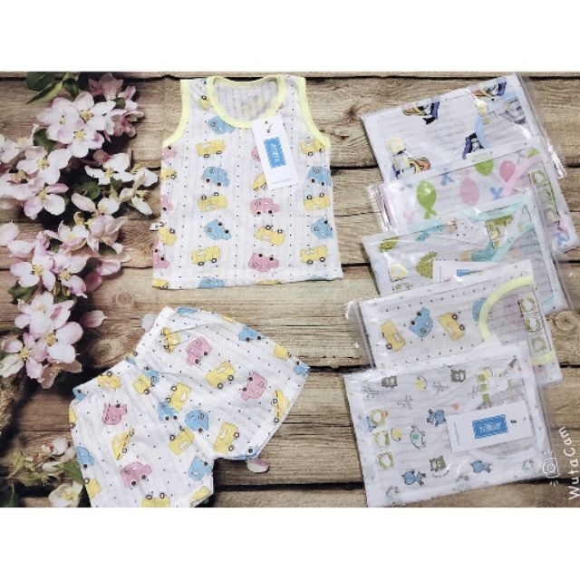 Bộ 3 lỗ cotton giấy cho bé trai và gái