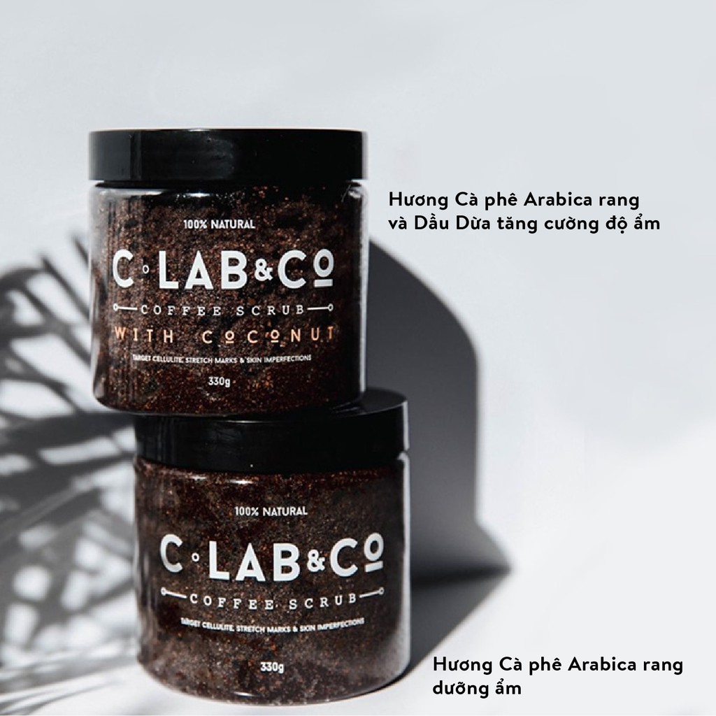 Tẩy tế bào chết C Lab &amp; Co chiết xuất Hạt Cà Phê Arabica &amp; Dầu Dừa 330g