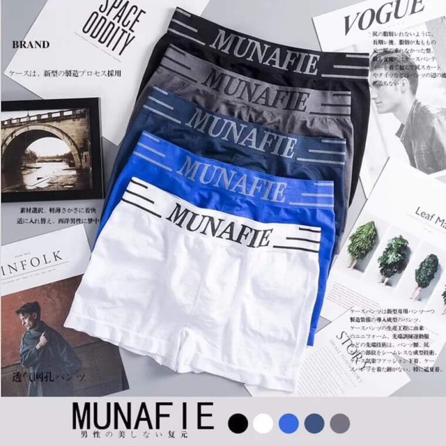 Quần Lót Nam #MUNAFIE Cao Cấp Đóng Túi Zíp (Kéo để xem video thật SP)