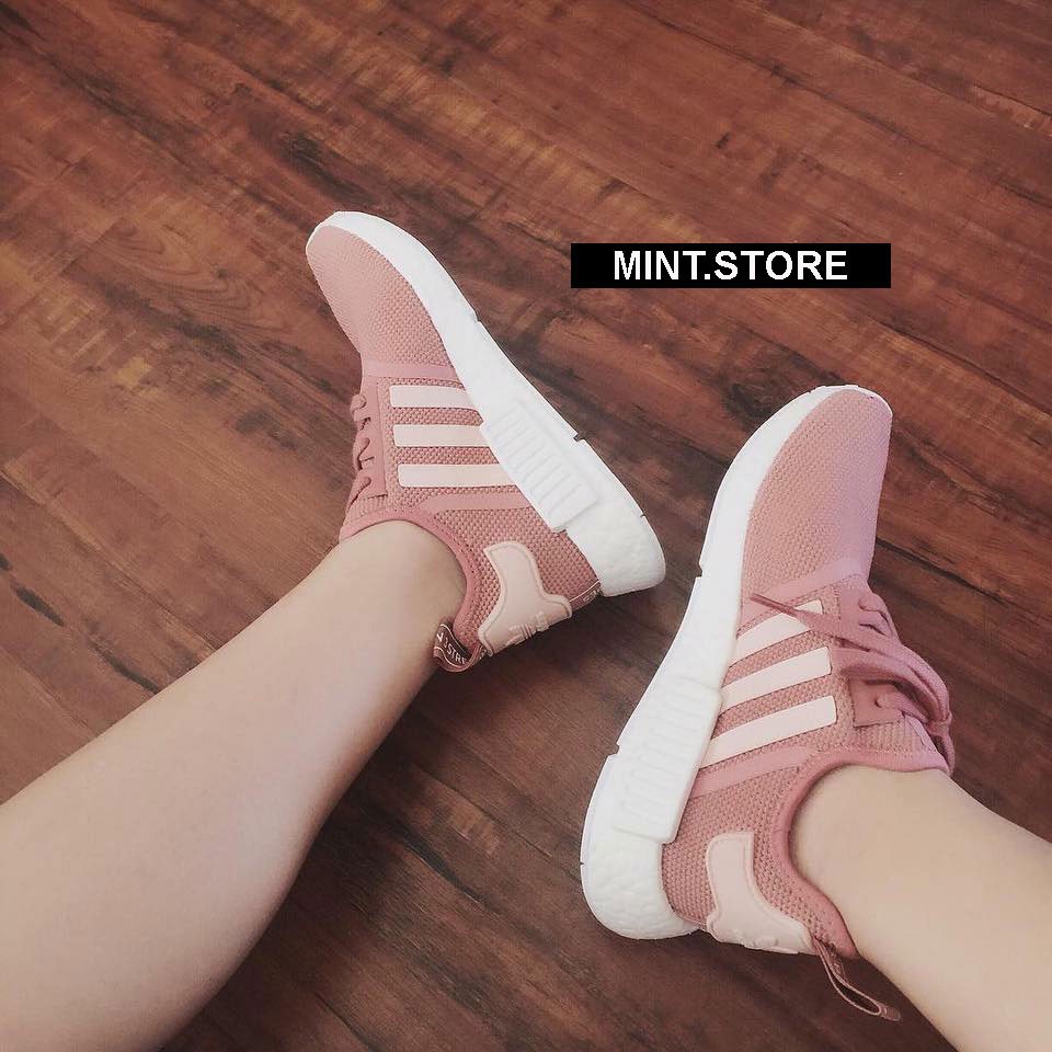 [Xả Kho] (Video cận cảnh) Giày Sneaker NMD Raw Pink uy tin < : _