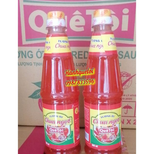 TƯƠNG ỚT CHUA NGỌT QUÊ TÔI 500ml