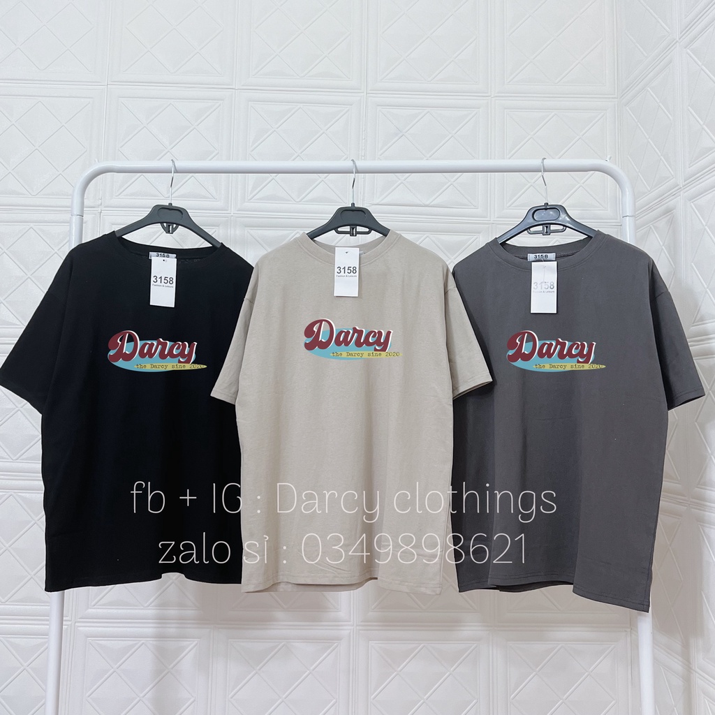 áo thun 3158 Darcy vintage  FREESHIP  áo thun cotton nam nữ