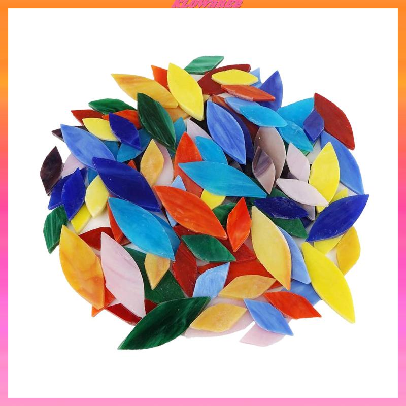 Set 2 / 100 Hoa Lá Phong Cách Mosaic Trang Trí Nghệ Thuật