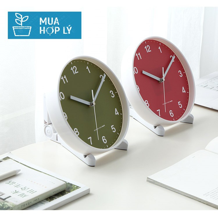 ĐỒNG HỒ HÀN QUỐC MJK MẶT TRÒN ĐỂ BÀN, TREO TƯỜNG PHONG CÁCH CHÂU ÂU - HÀNG NHẬP KHẨU
