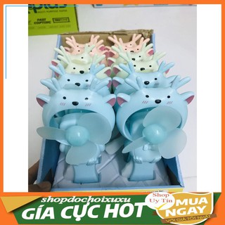 Quạt bóp tay mini hình thú