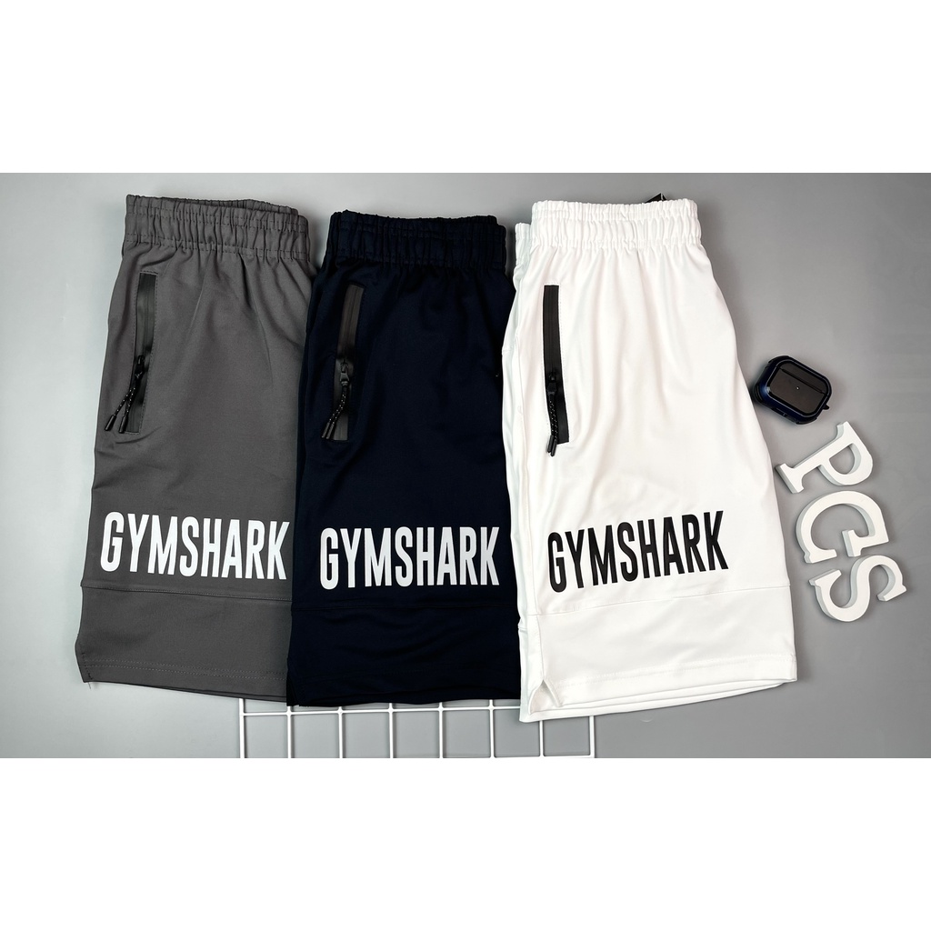 Quần Short Thể Thao Gym Nam Gym.Shark Thun Poly Co Giãn.