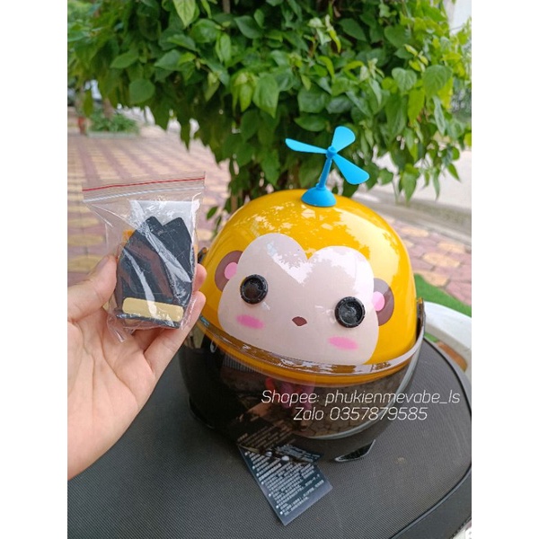 Mũ bảo hiểm cho bé 2-12 tuổi chống nắng, bụi