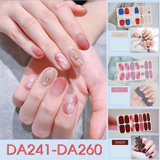 DA241-260 Nail Wraps Set Dán móng tay 14 miếng nhiều mẫu
