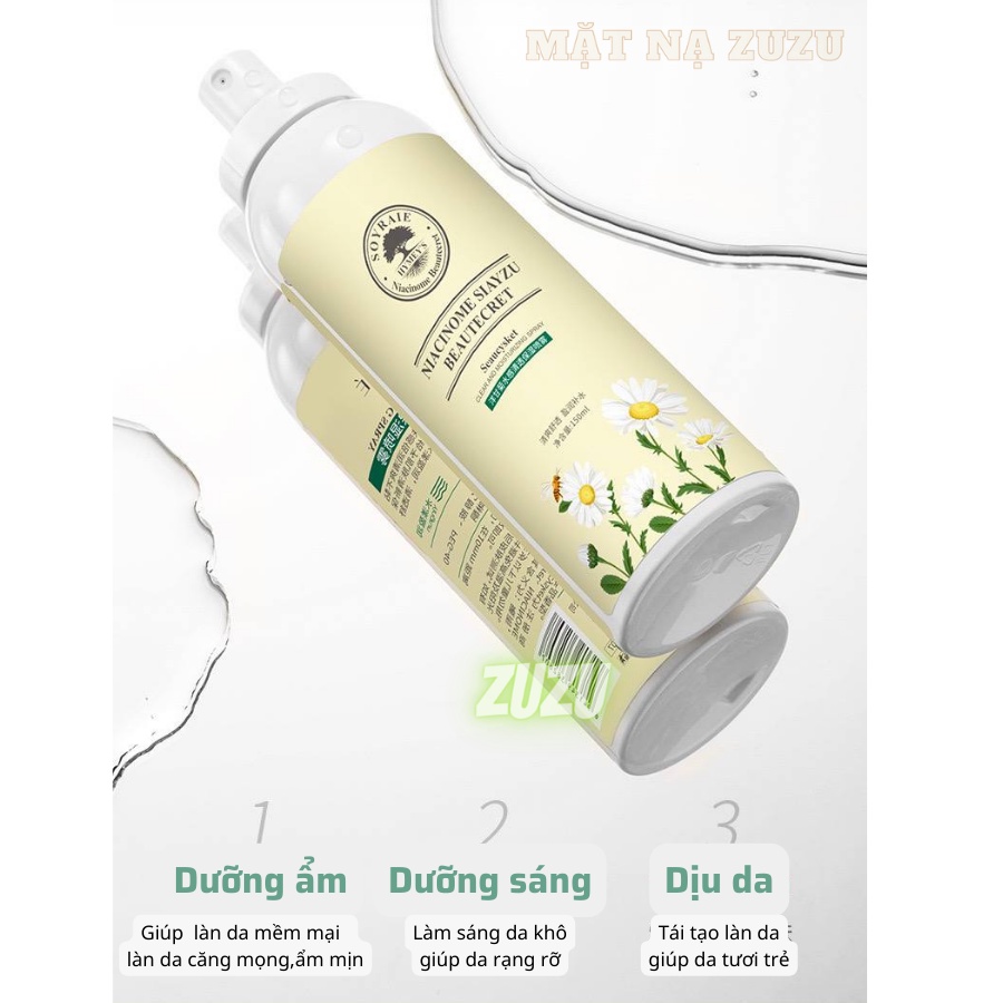 Xịt Khoáng Hoa Cúc Cân Bằng Da Dưỡng Sáng Da, Làm Dịu Da Tức Thì 150ml LALA