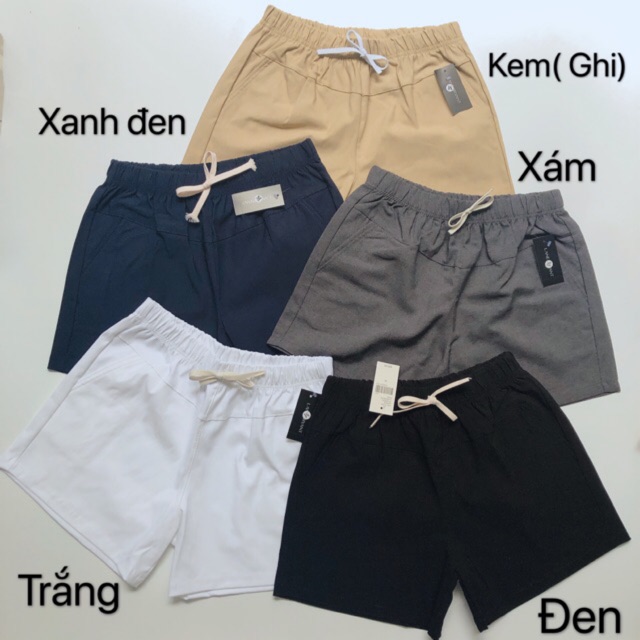 Quần short co giãn lưng thun có big size