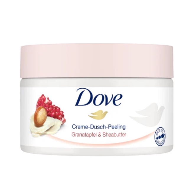 Kem Tẩy Tế Bào Chết ,Tẩy Da Chết Dove Lựu Đỏ Và Macadamia Bản Đức 225ml