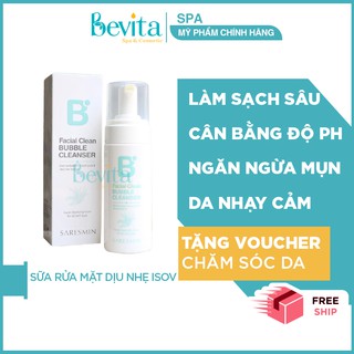 Sữa rửa mặt Isov Facial Clean Bubble Cleanser 150ml, sữa rửa mặt da nhạy cảm - Bevita