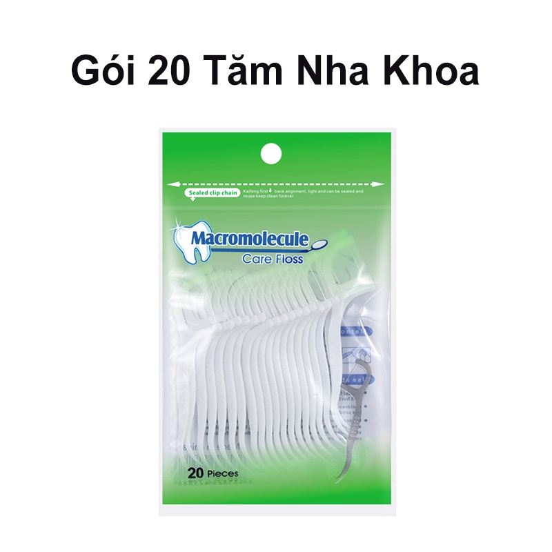 Tăm Chỉ Nha Khoa Hộp 50 Cây, Sợi Chỉ Mỏng - Bền, Dễ Dàng Làm Sạch Kẽ Răng - G18