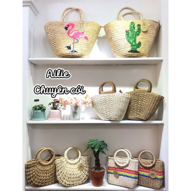 TÚI VUÔNG TAY GỖ - AILIE